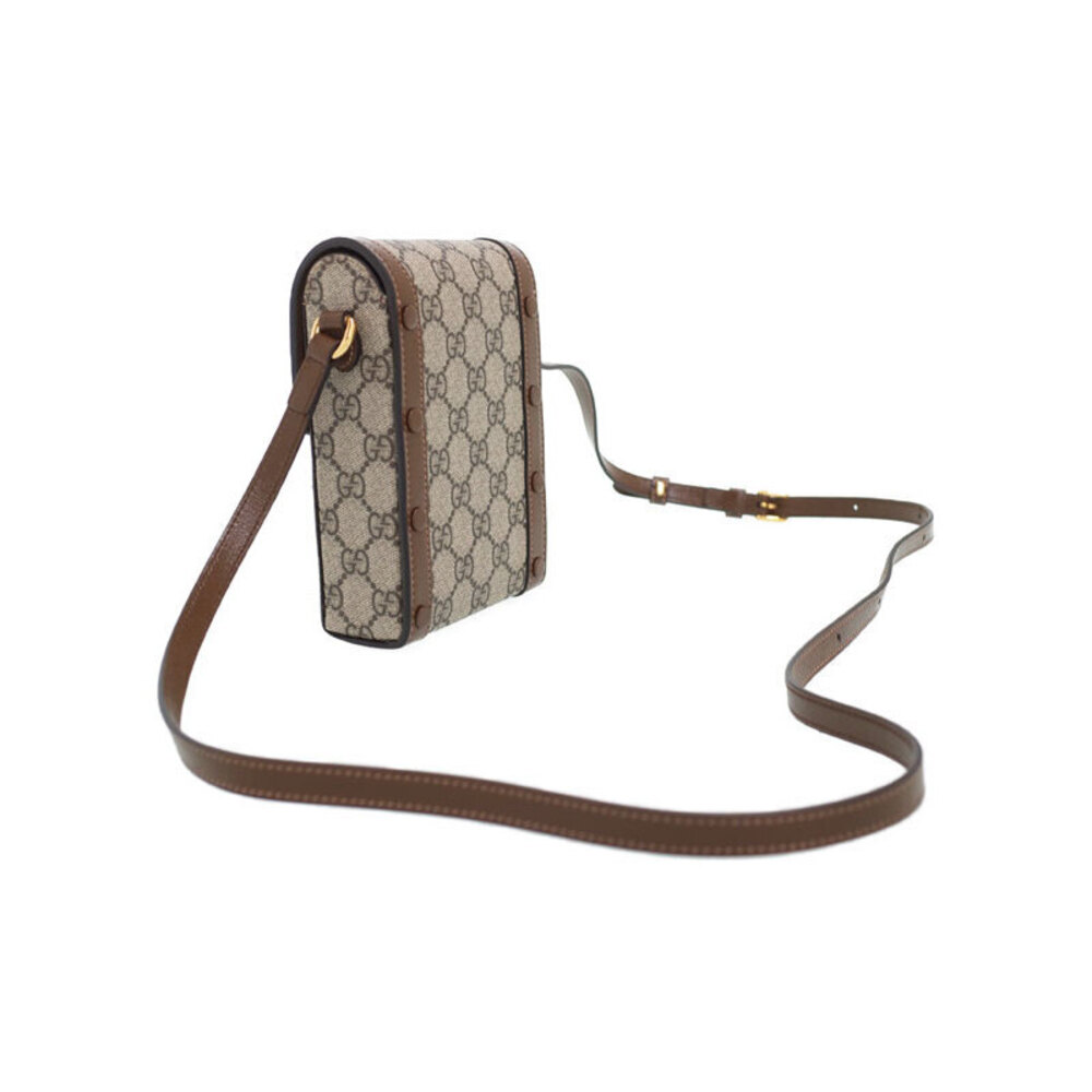 Gucci beige Bag canvas GG Brown ebony Horsebit 1955 Supreme
